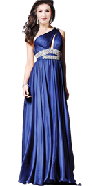 One Shoulder Independence Day Gown
